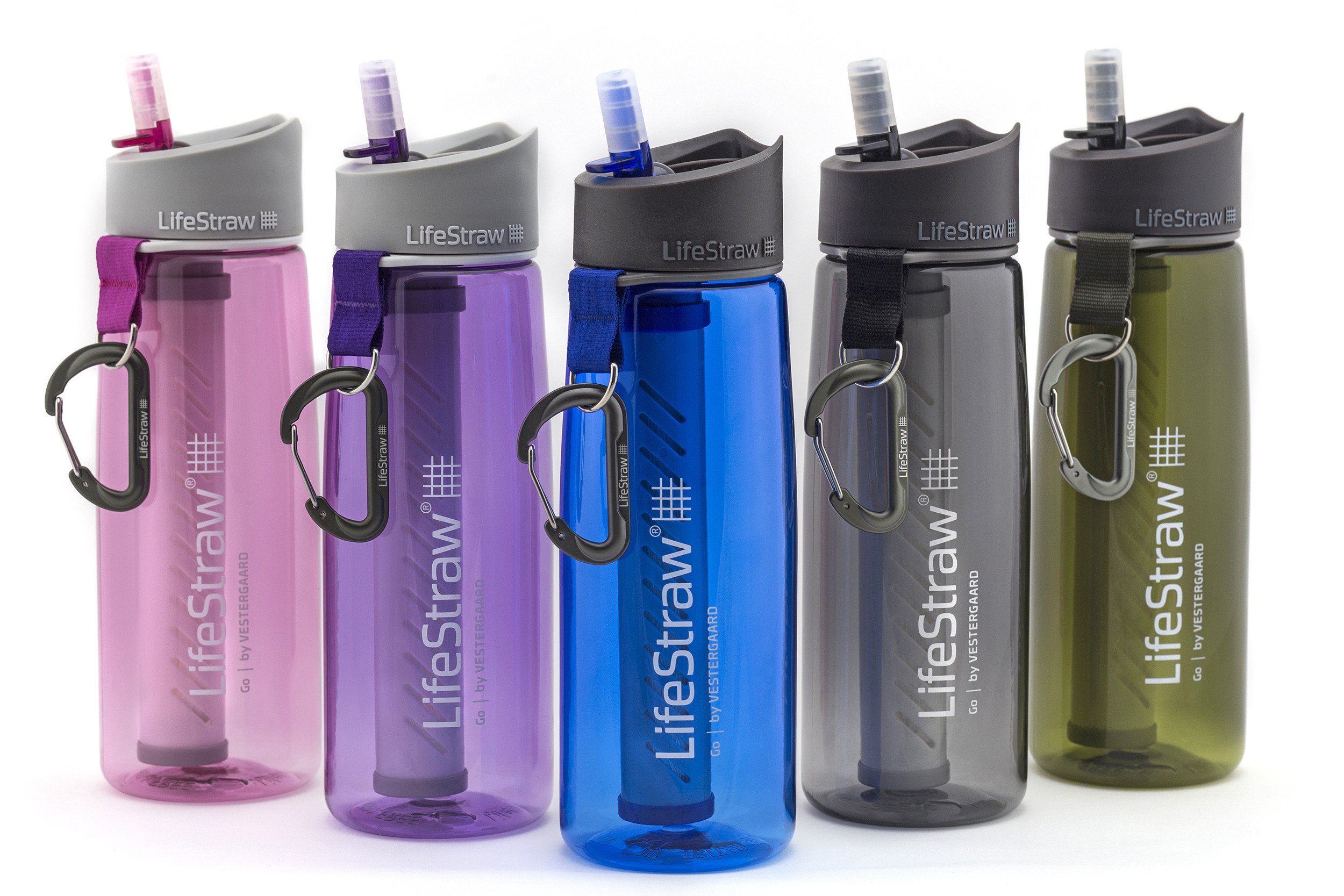 Colour BLUE LIFESTRAW GO PERSONAL PORTABLE WATER FILTER BOTTLE PURIFIER 