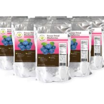 60 Servings Freeze-Dried Blueberries Pouch - 6 pack