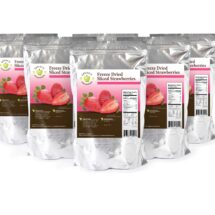 22 Servings Freeze-Dried Strawberries Pouch - 6 pack